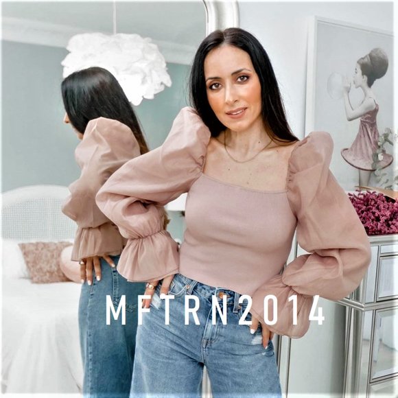 BLOGGER FAVE!!! ZARA Knit Top with Puff Sleeves* - Picture 9 of 16